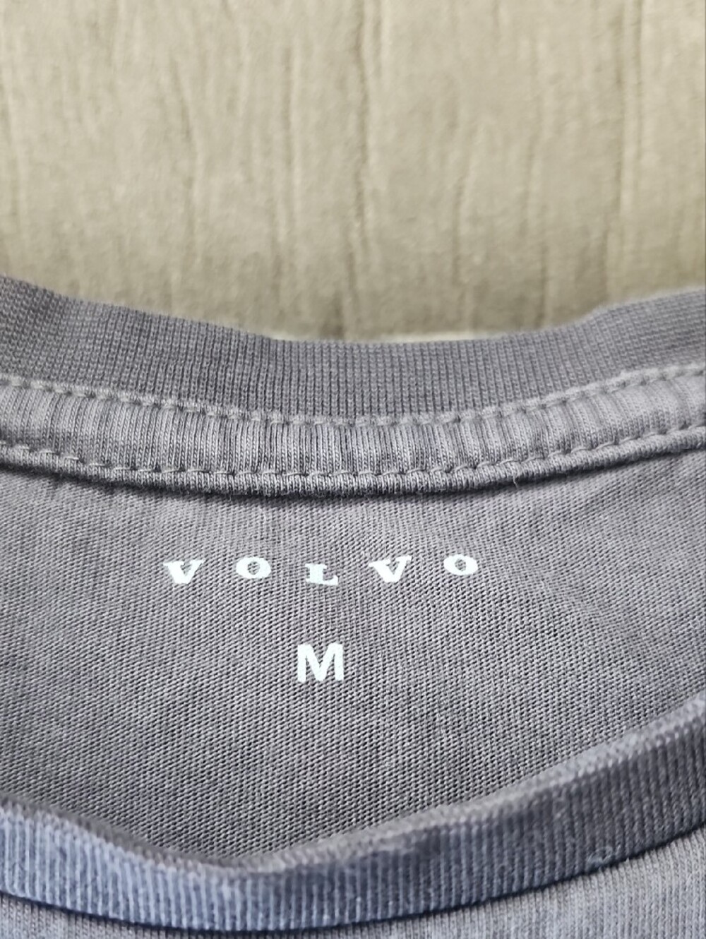 Volvo Women's Short Sleeve Logo Tee in Light Gray - Picture 2 of 4